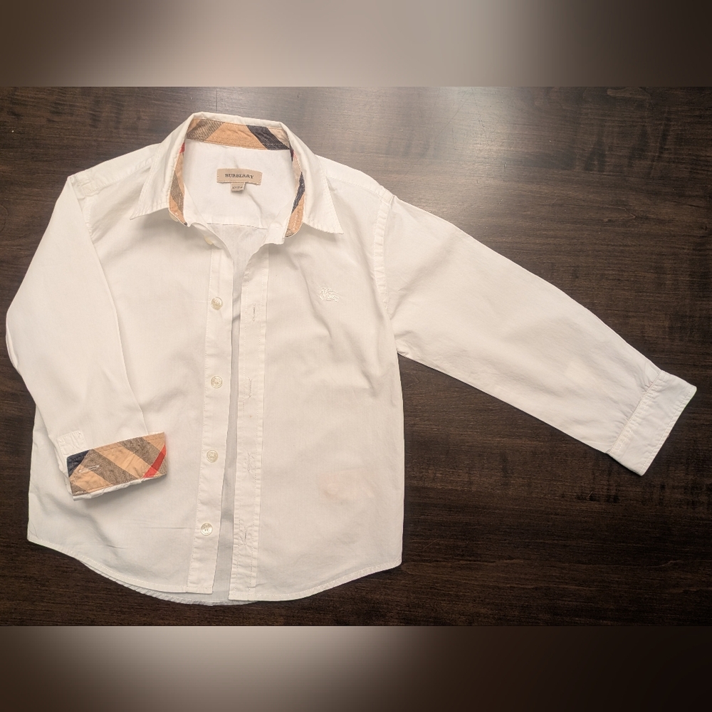 Burberry white dress shirt